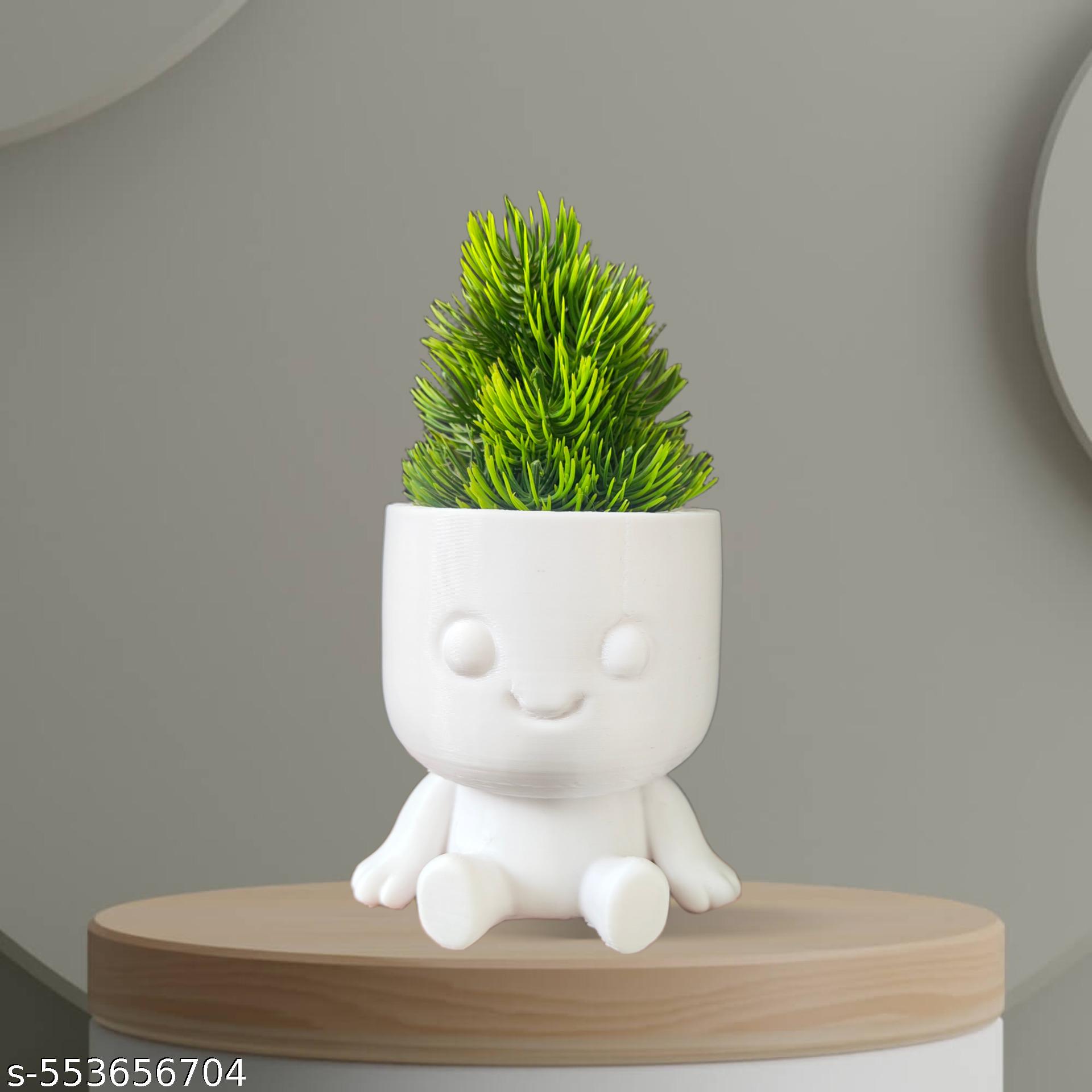 Cute Planter Pot – Smiley Face Design