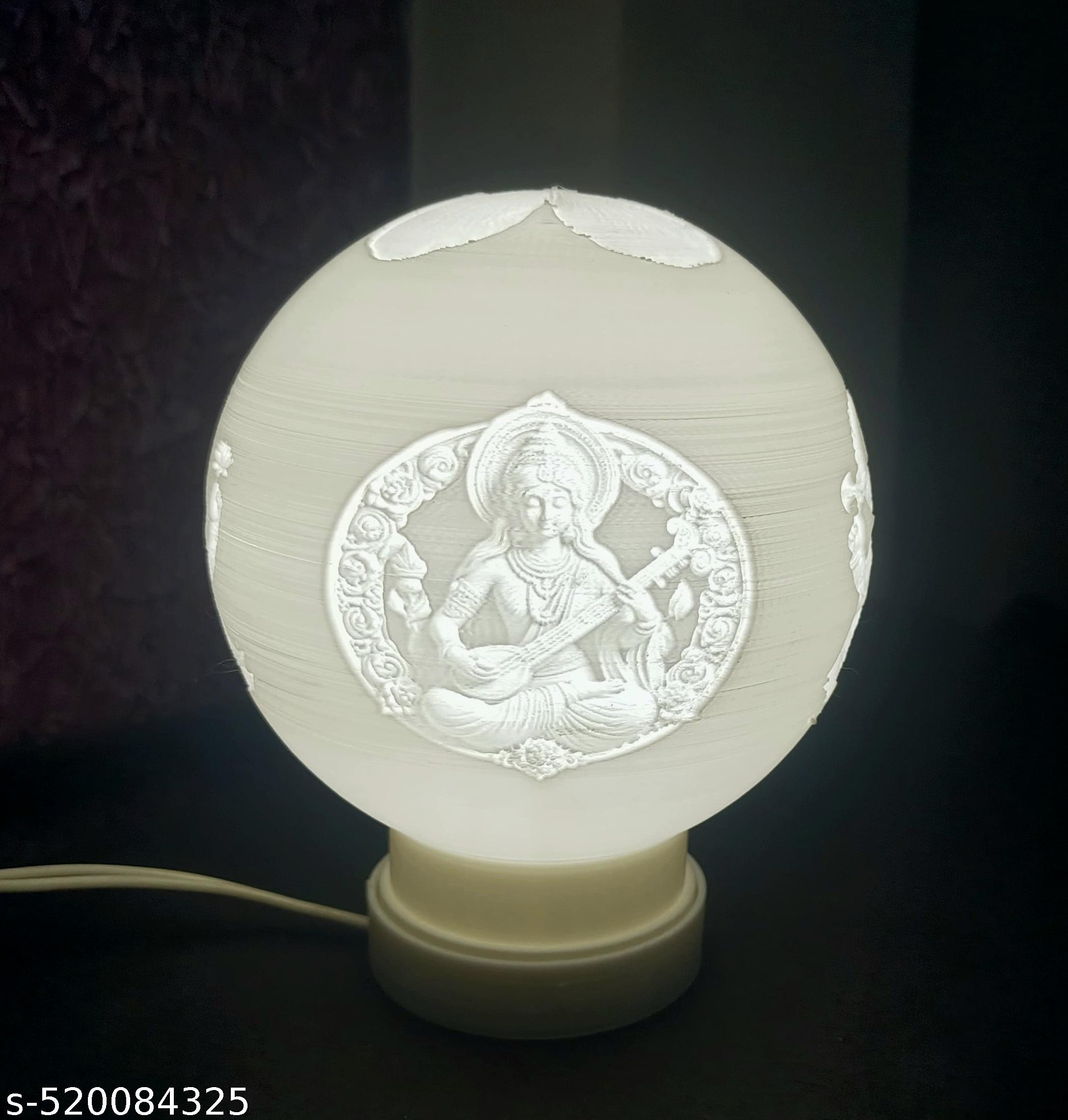 3D Printed Glowing Night Lamp – Ganesh, Lakshmi, Saraswati & Hanuman